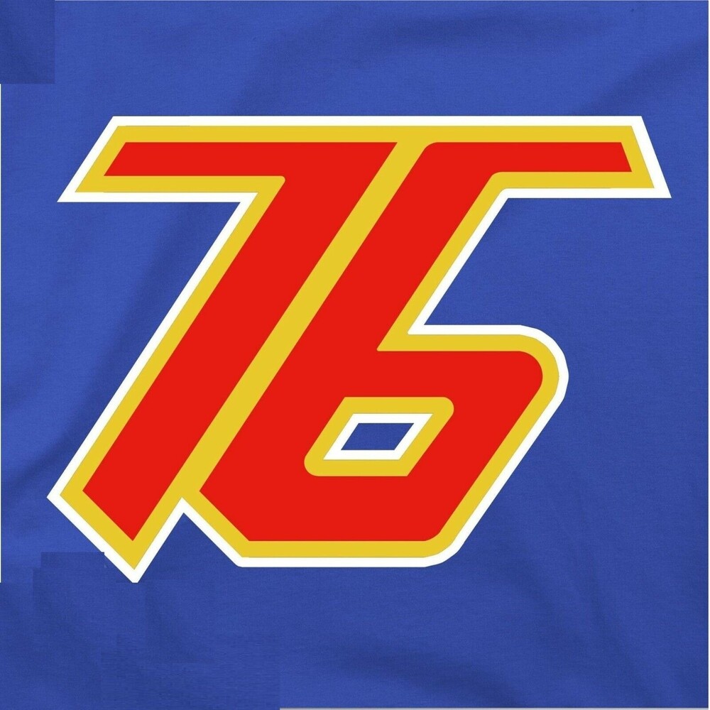 J!NX Royal Soldier: 76 Overwatch Character Logo T-Shirt Blizzard Blue New No Tag